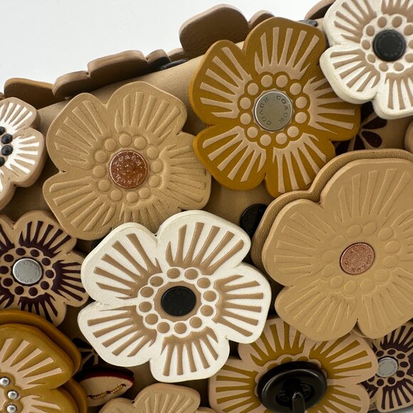 COACH Dinky with Crystal Tea Rose Crossbody Bag - Picture 3 of 9